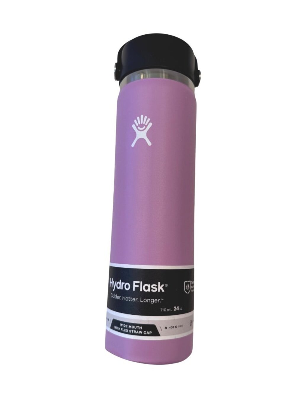 Hydro Flask 24oz Wide Mouth Flex Straw Cap Anemone Purple Pink NWT